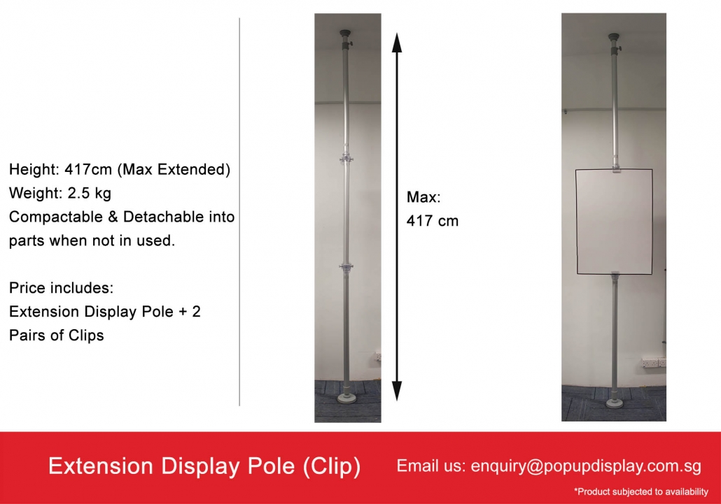 Extension Display Pole
