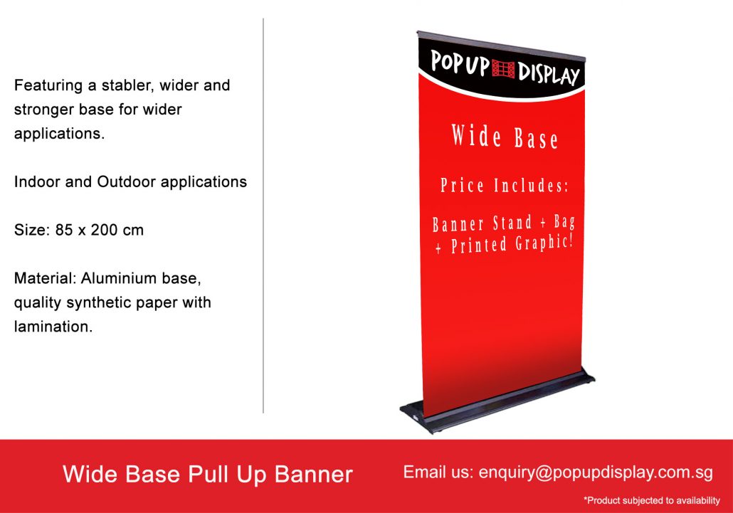 Pull Up Banner | Pull Up Stand | Roll Up Standee (Singapore)